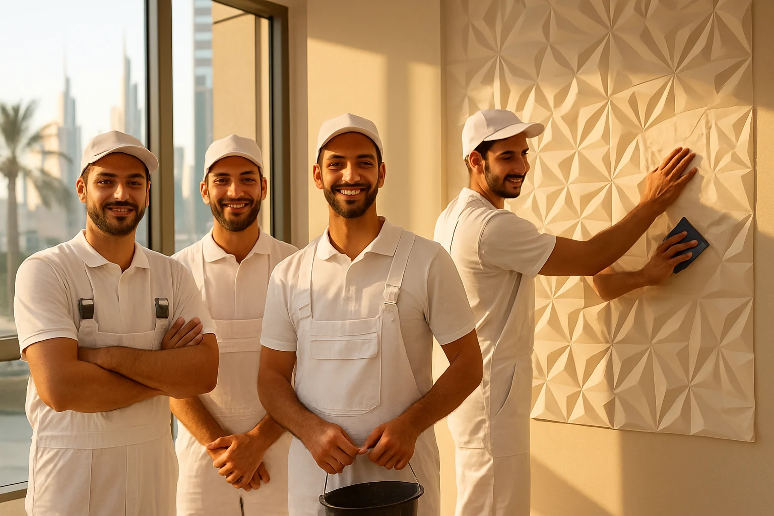 فريق تركيب ورق حائط 1